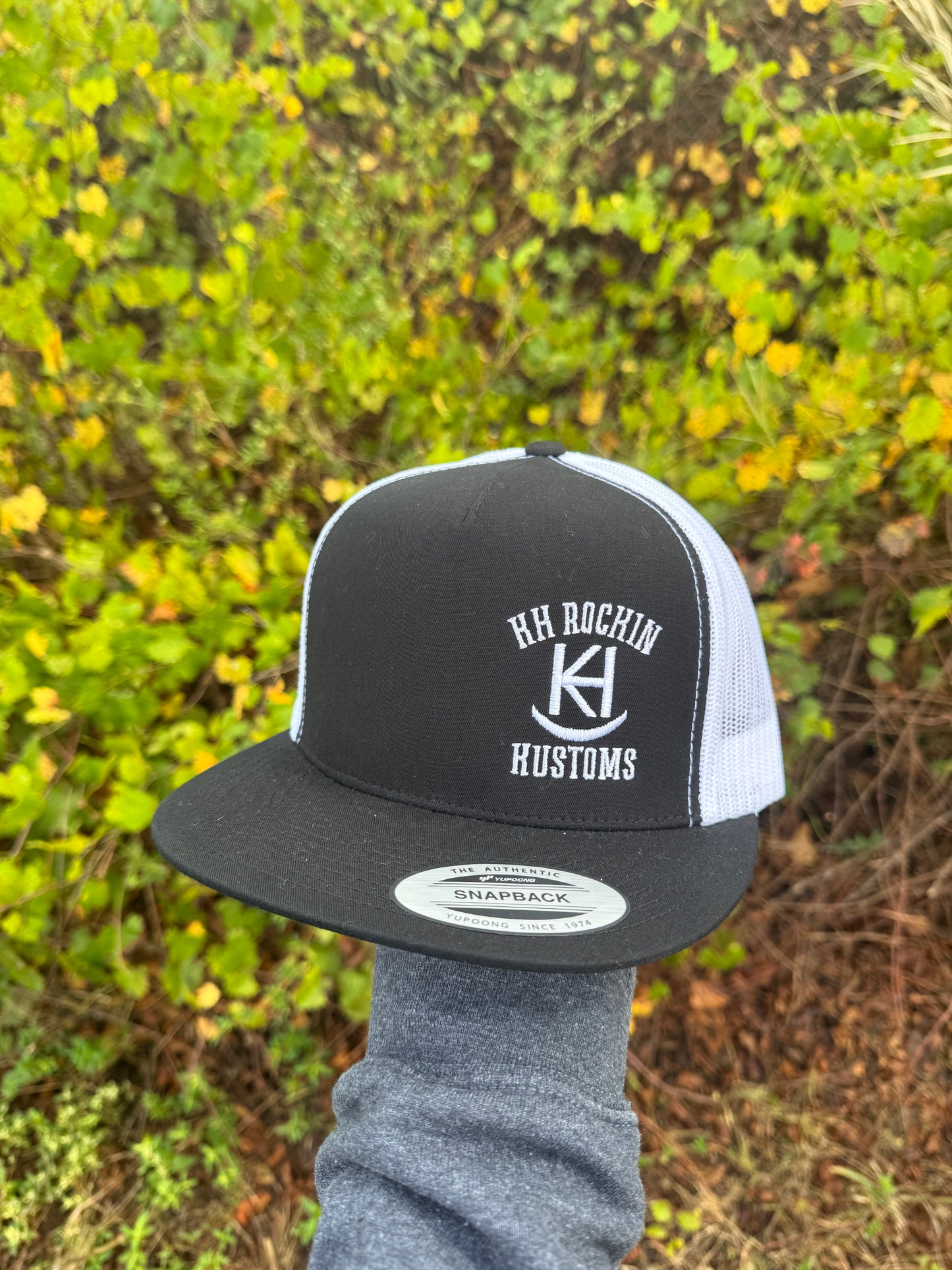 KH Rockin Kustoms Flatbill Hat- Black